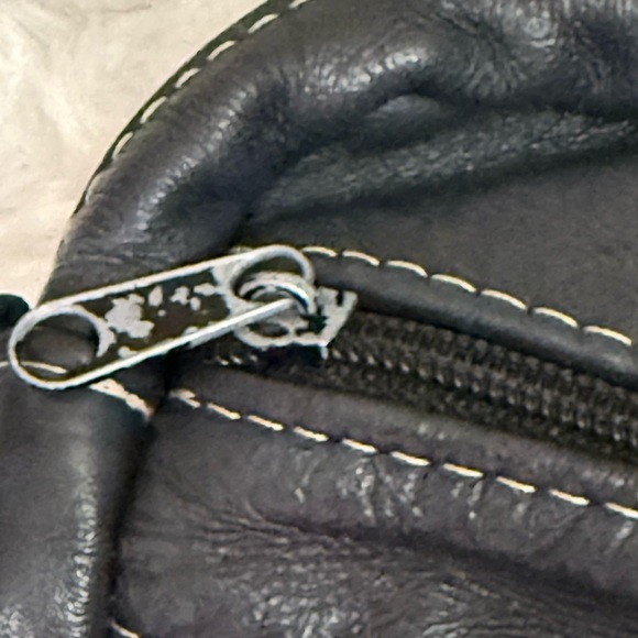 Black Leather Crossbody Bag - Picture 7 of 7